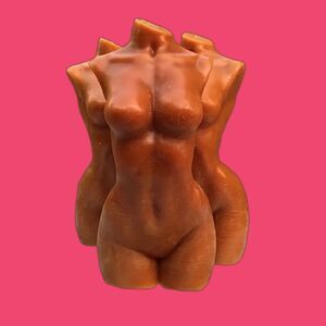 Extra Large Brown Goddess Candle| Handmade Valentine's Day Gift|